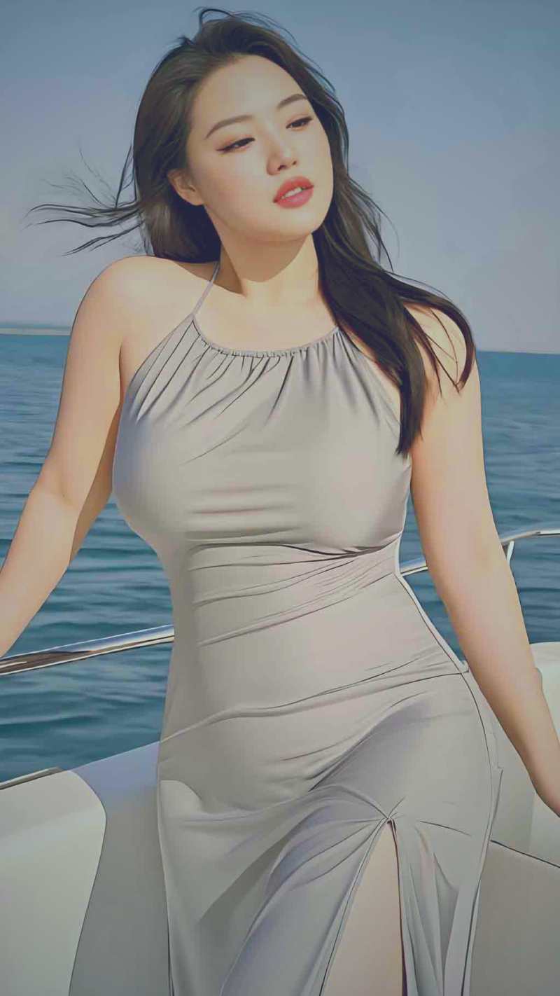 一位动画角色设计稿与最终成片画面的对比图，展示从线稿到上色的过程